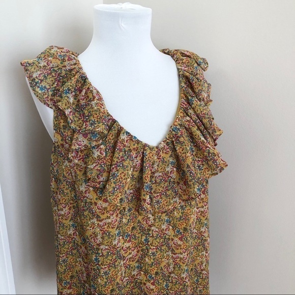 Rebecca Minkoff Top Blouse Cottagecore size XS ruffle floral - Picture 2 of 9